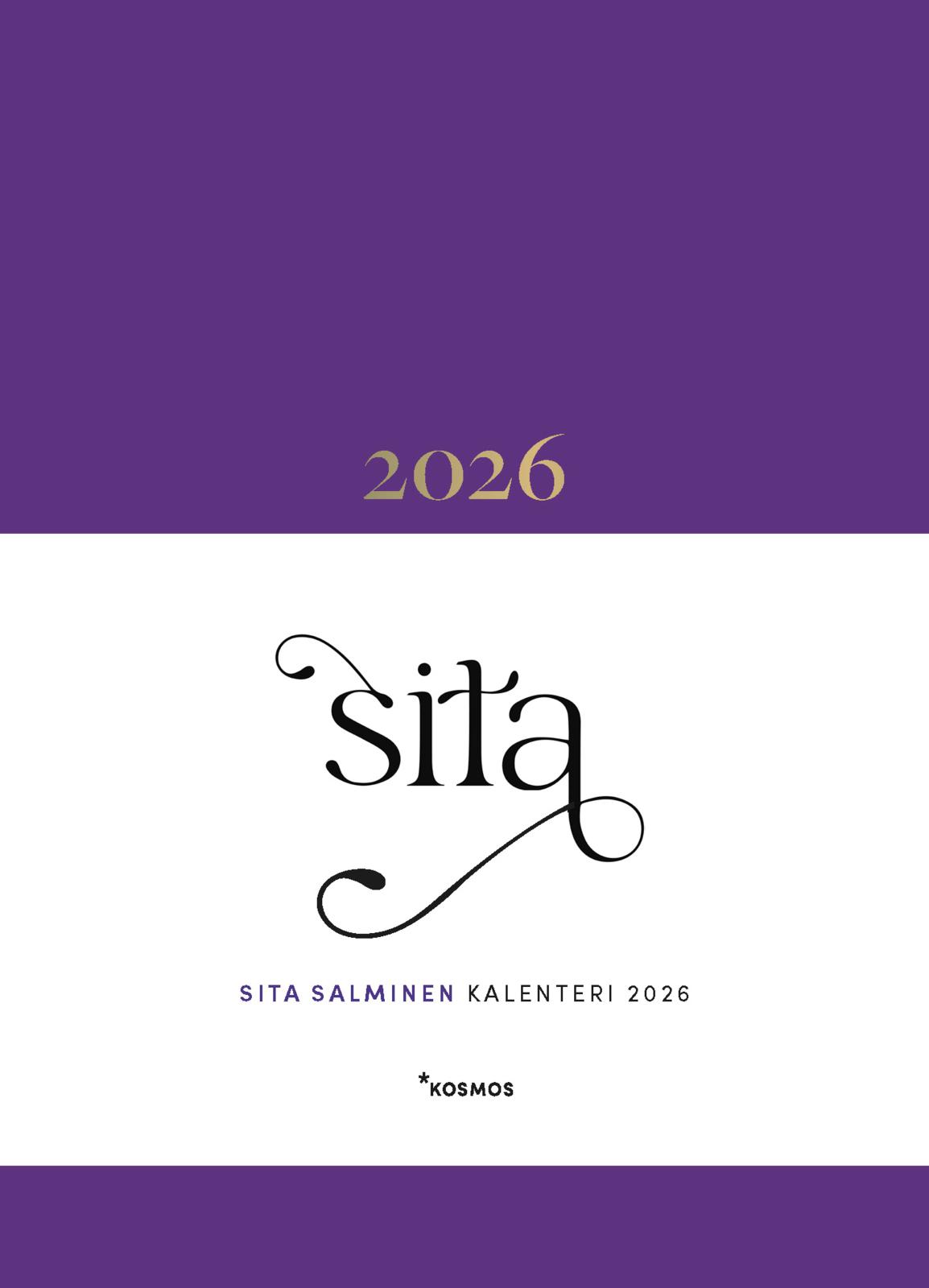 Etukansi. Sita Salminen. Sitan kalenteri 2026