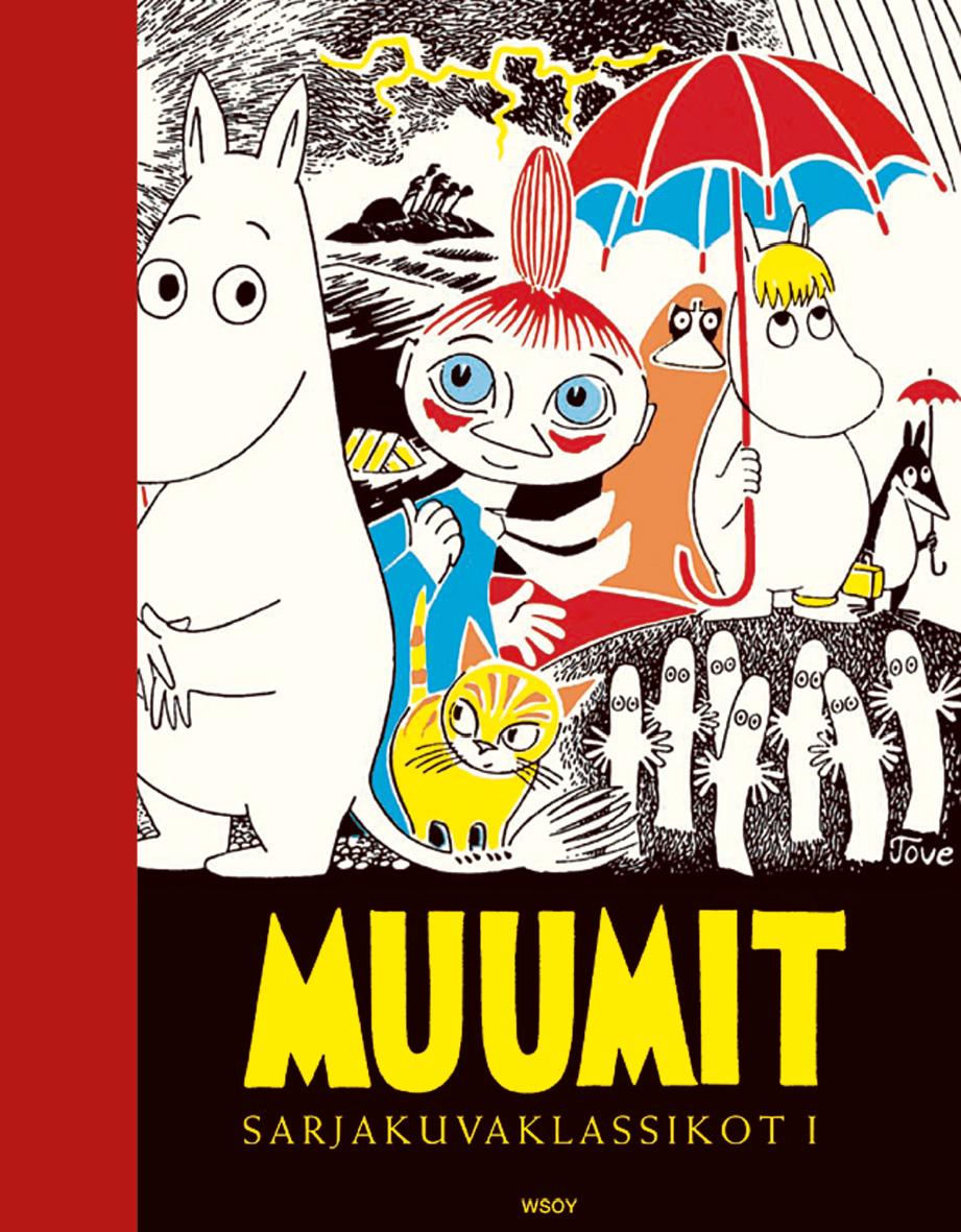 Etukansi. Tove Jansson Muumit. Sarjakuvaklassikot I