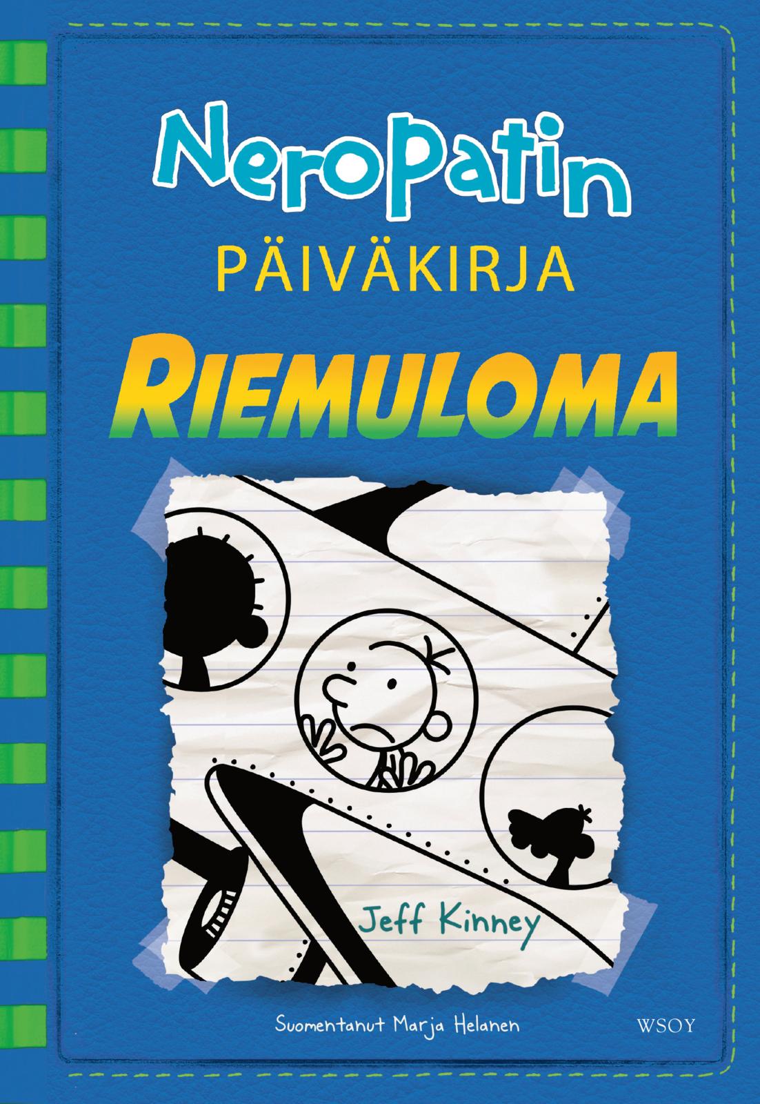 Etukansi. Jeff Kinney Neropatin päiväkirja: Riemuloma