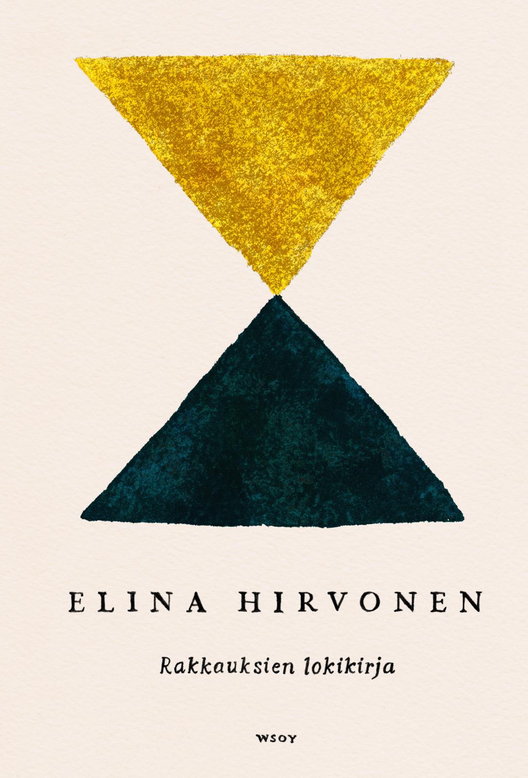 Etukansi. Elina Hirvonen Rakkauksien lokikirja