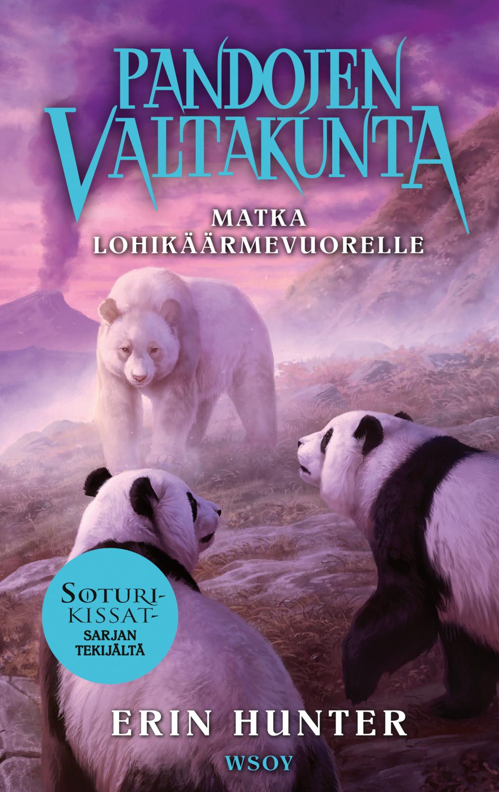 Etukansi. Erin Hunter Pandojen valtakunta: Matka Lohikäärmevuorelle