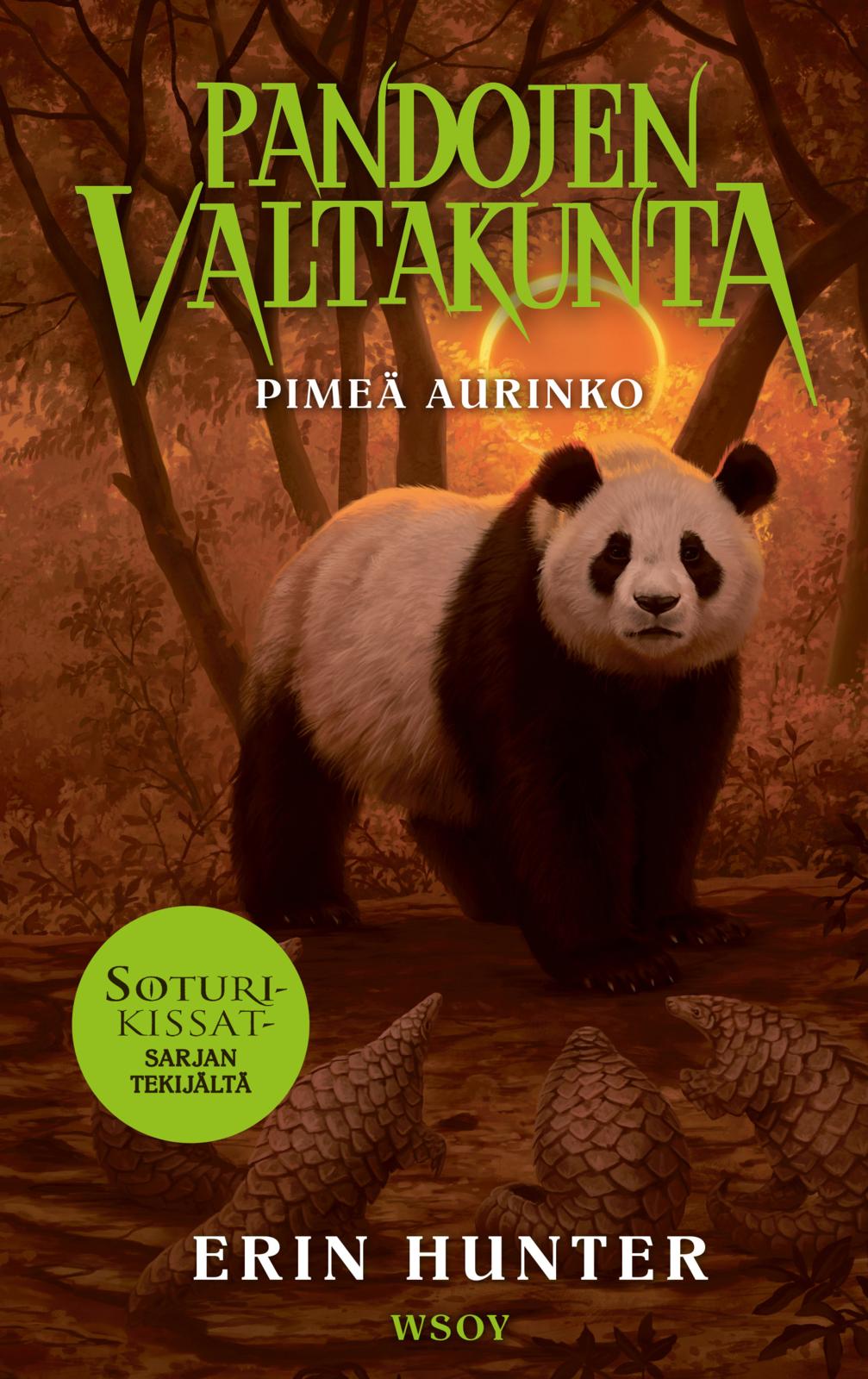 Etukansi. Erin Hunter Pandojen valtakunta: Pimeä aurinko
