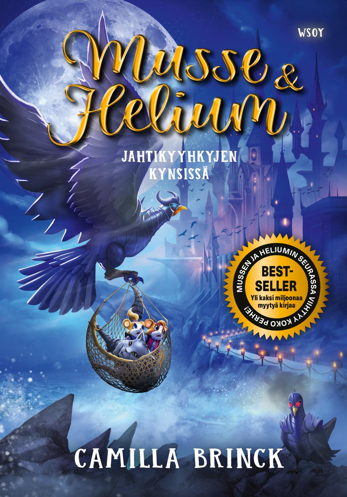 Etukansi. Camilla Brinck. Musse ja Helium 4: Jahtikyyhkyjen kynsissä