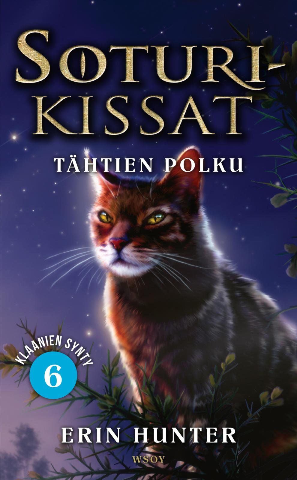Etukansi. Erin Hunter Soturikissat: Klaanien synty 6: Tähtien polku