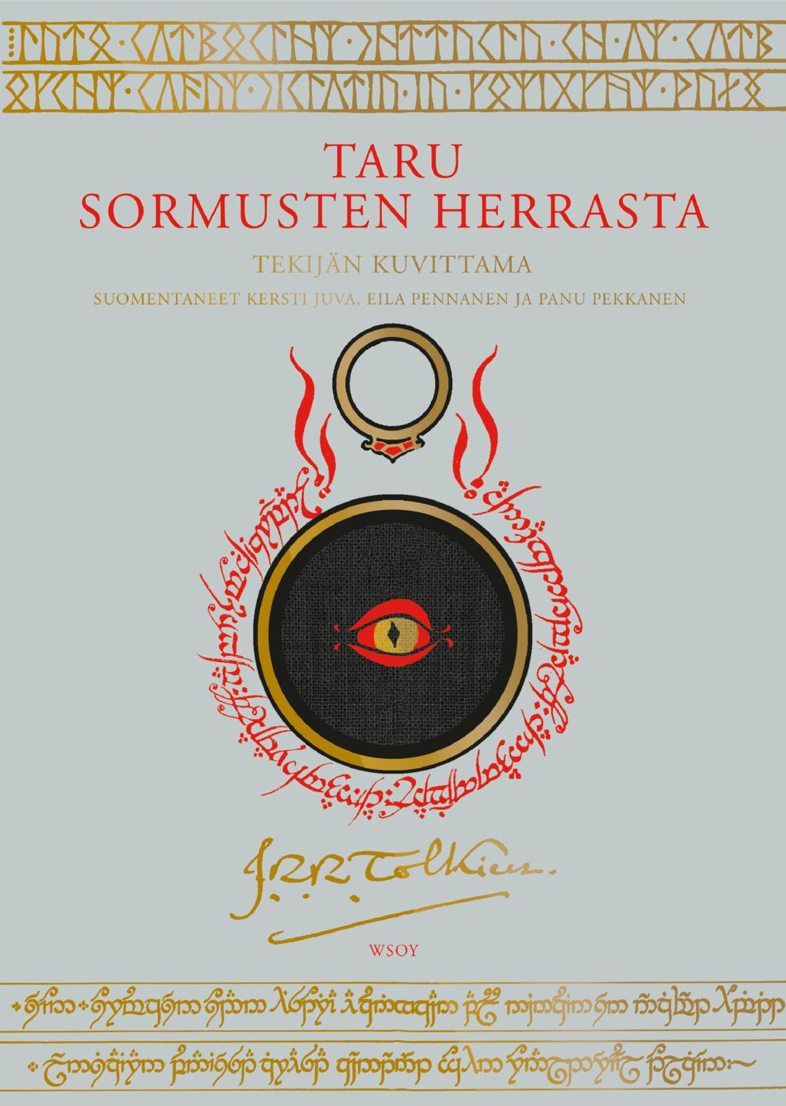 Etukansi. J. R. R. Tolkien Taru Sormusten herrasta (tarkistettu suomennos)