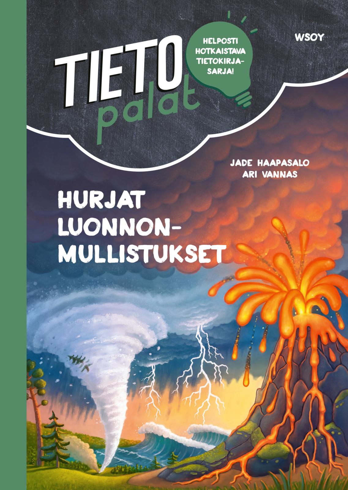 Etukansi. Jade Haapasalo Tietopalat: Hurjat luonnonmullistukset