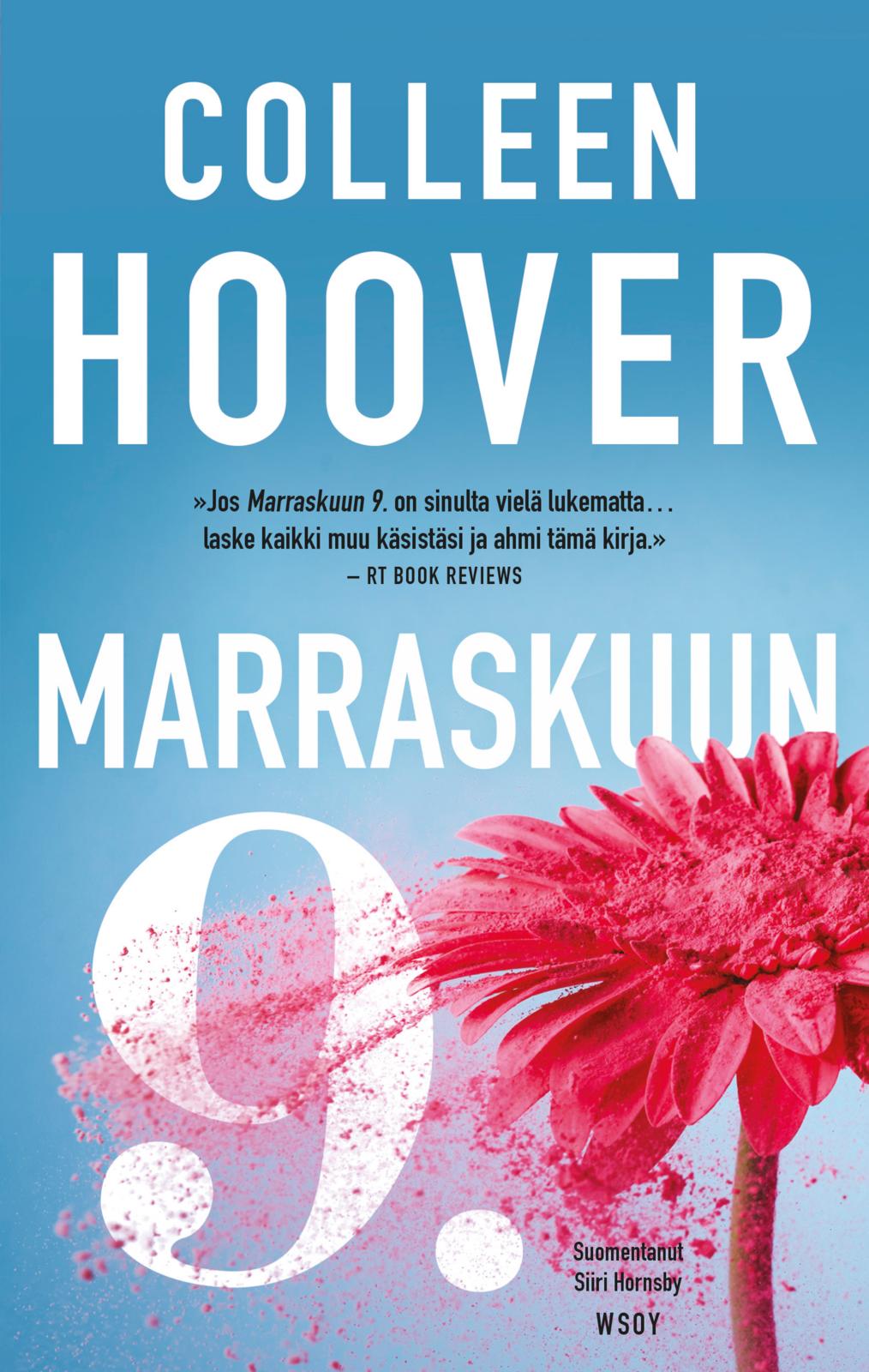 Etukansi. Colleen Hoover. Marraskuun 9.