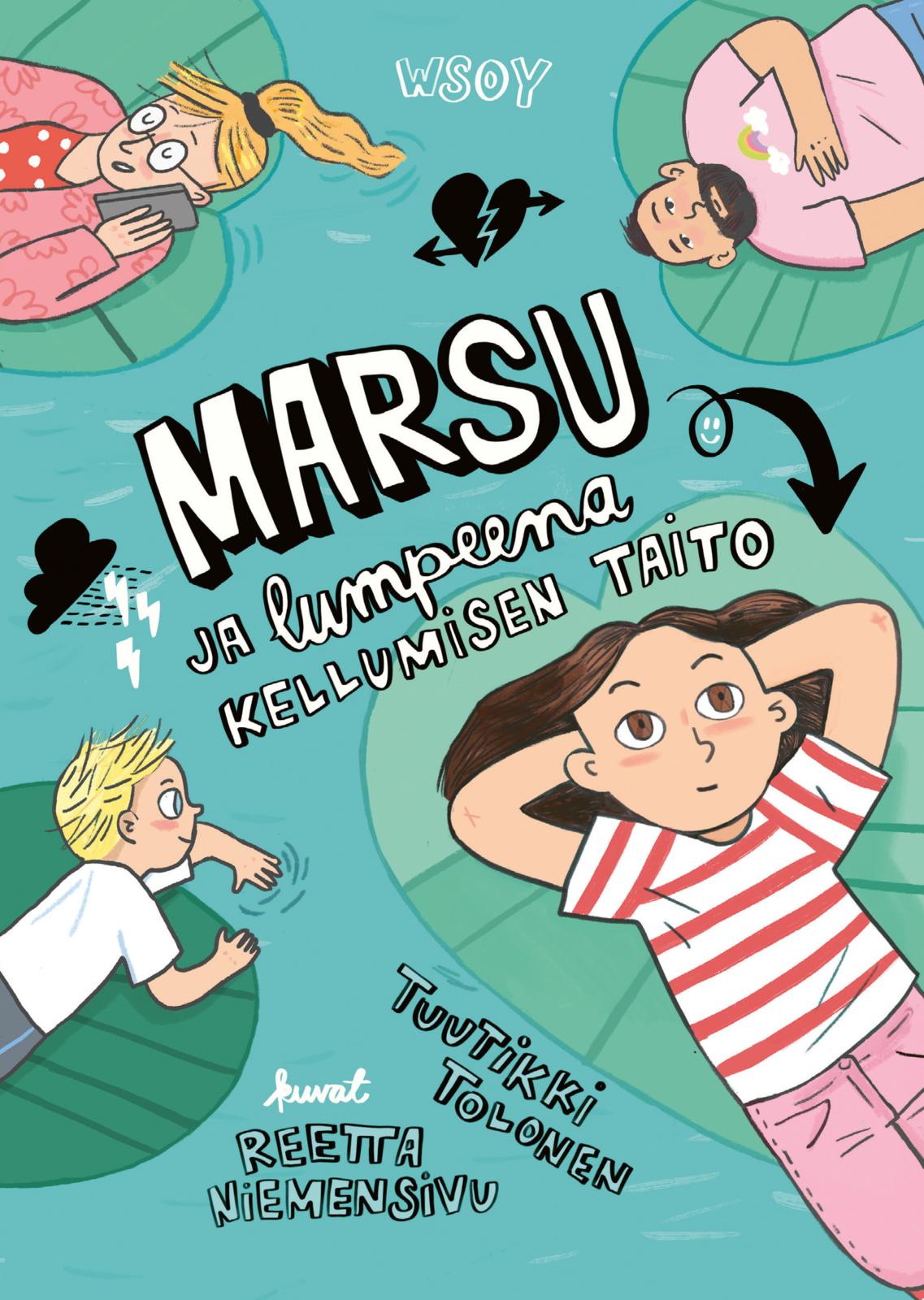 Etukansi. Tuutikki Tolonen Marsu ja lumpeena kellumisen taito