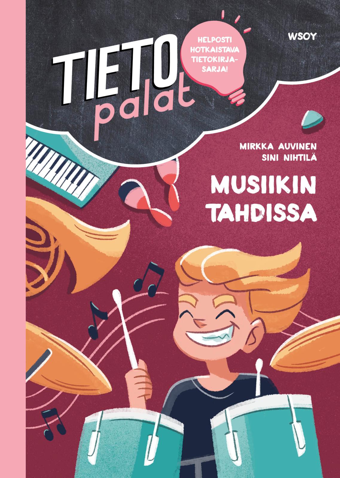 Etukansi. Mirkka Auvinen. Tietopalat: Musiikin tahdissa