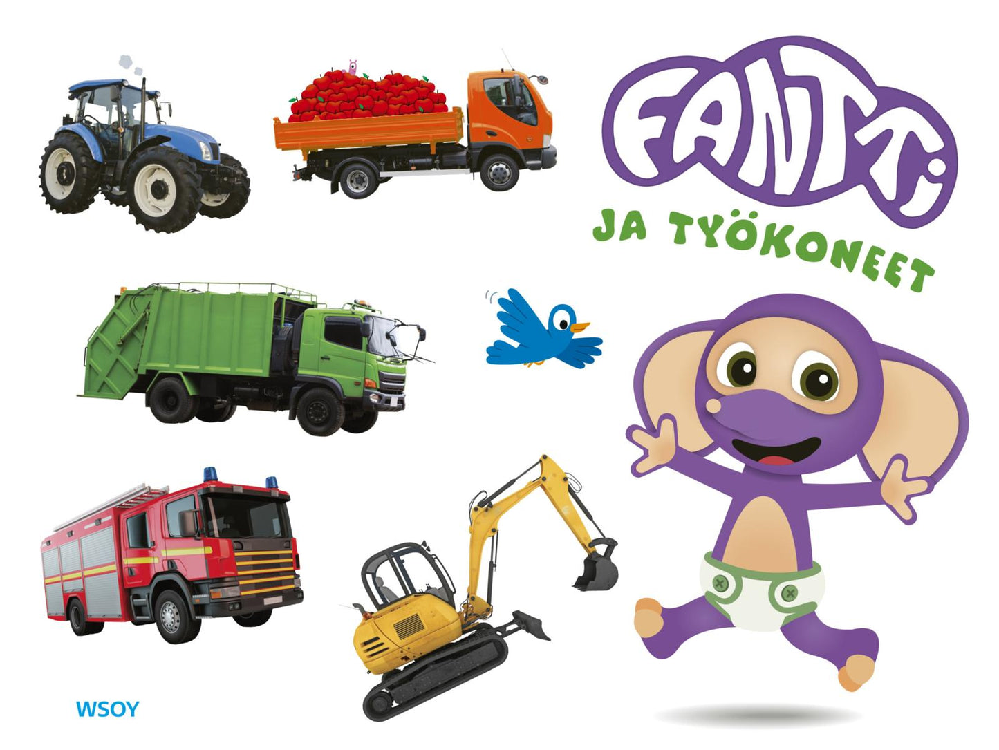 Etukansi. Knut Næsheim Fantti ja työkoneet