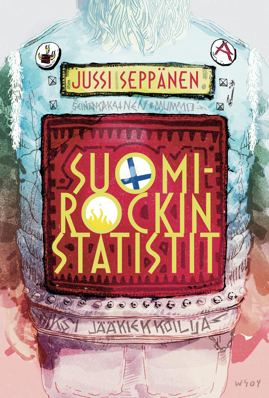 Etukansi. Jussi Seppänen Suomirockin statistit