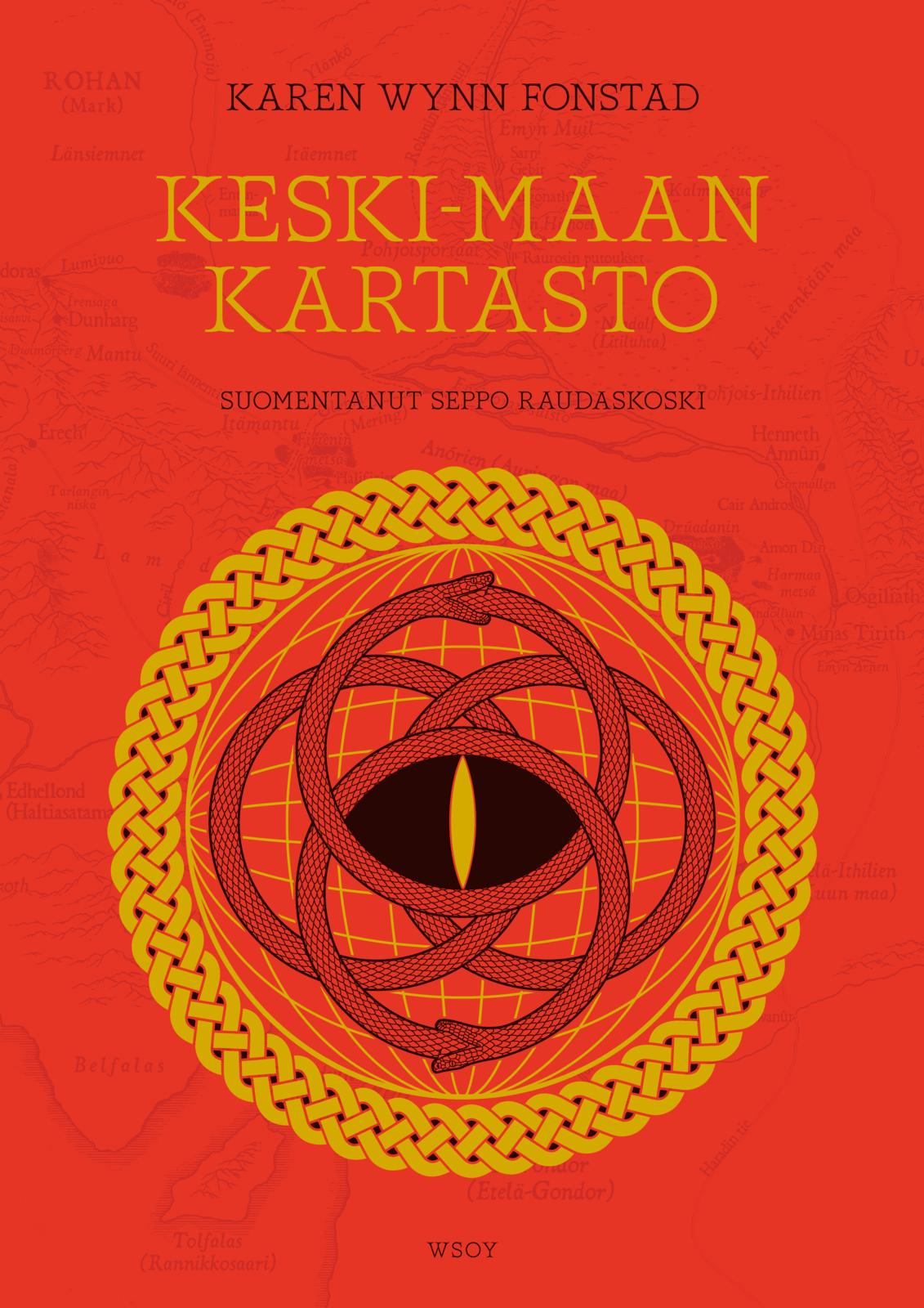 Etukansi. Karen Wynn Fonstad Keski-Maan kartasto