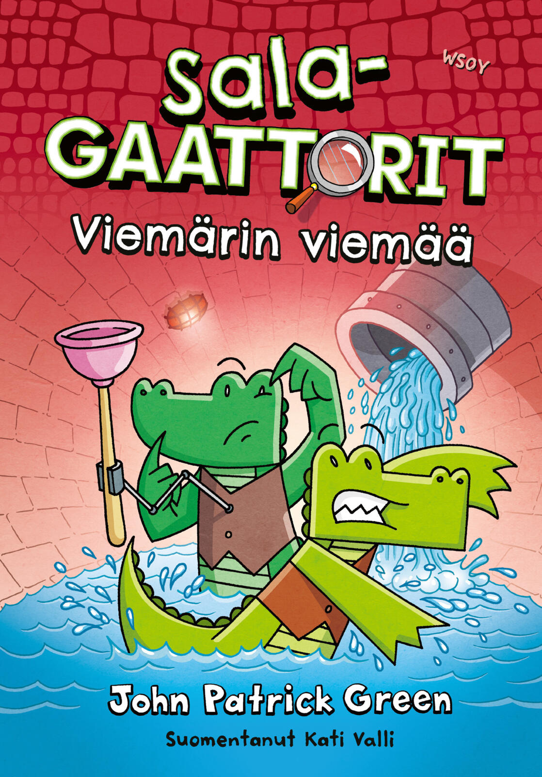 Etukansi. John Patrick Green Salagaattorit: Viemärin viemää