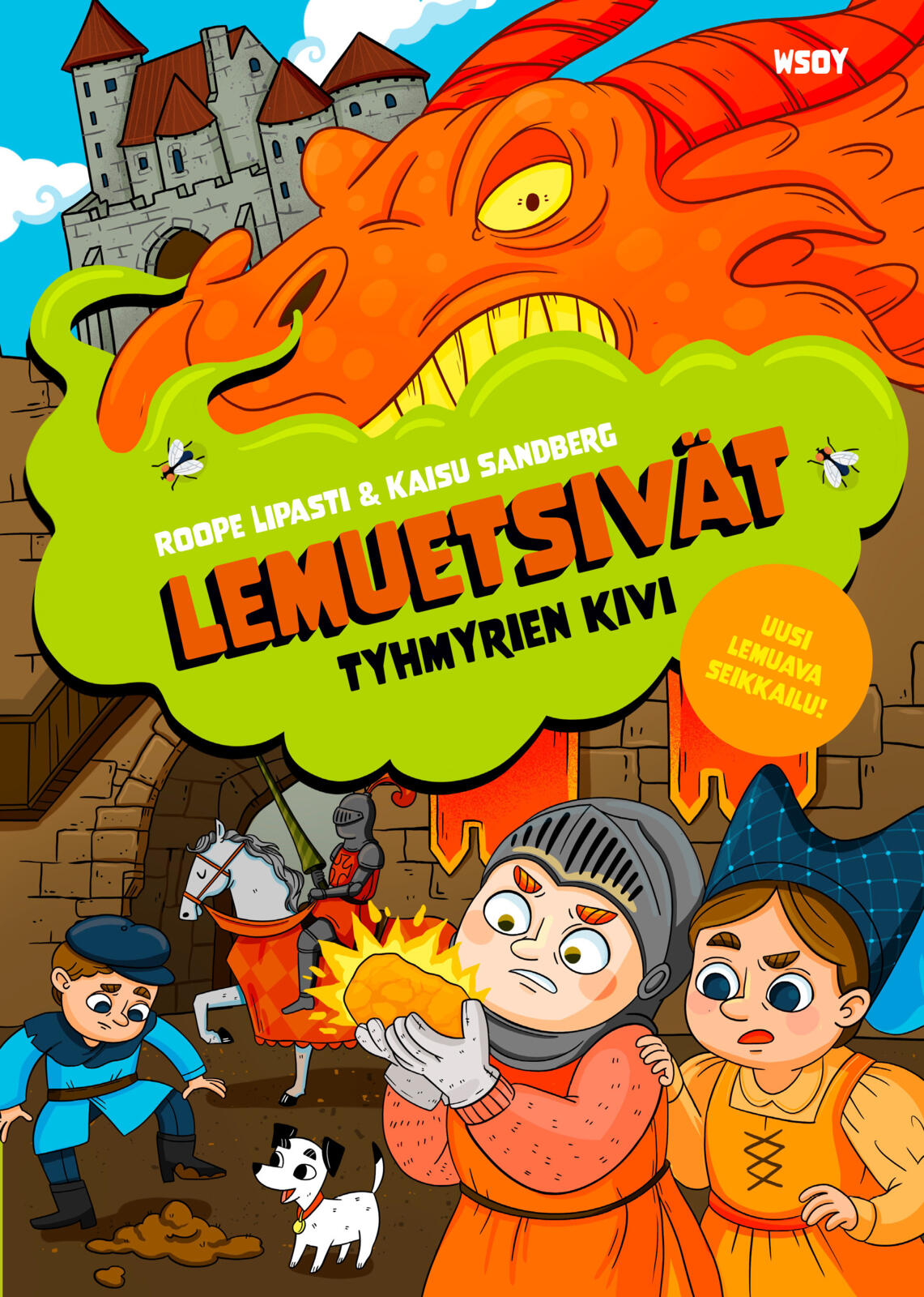 Etukansi. Roope Lipasti Lemuetsivät ja tyhmyrien kivi