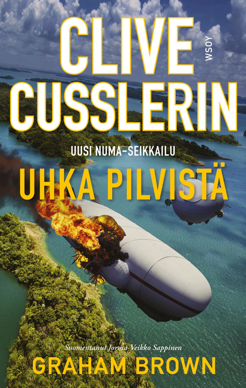 Etukansi. Clive Cussler Uhka pilvistä