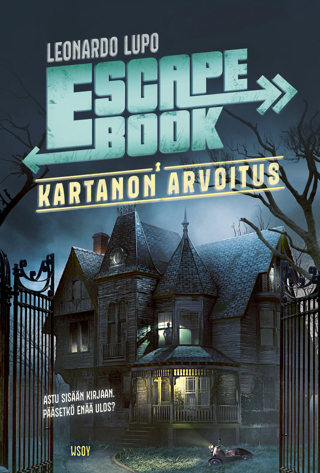Etukansi. Leonardo Lupo Escape Book: Kartanon arvoitus