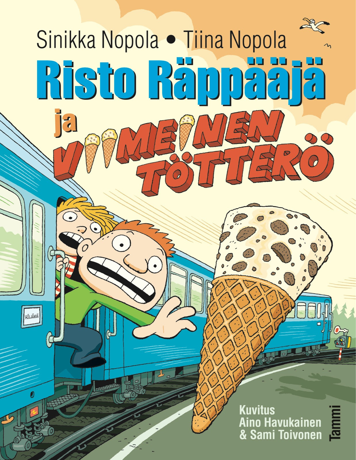 Etukansi. Sinikka Nopola. Risto Räppääjä ja viimeinen tötterö