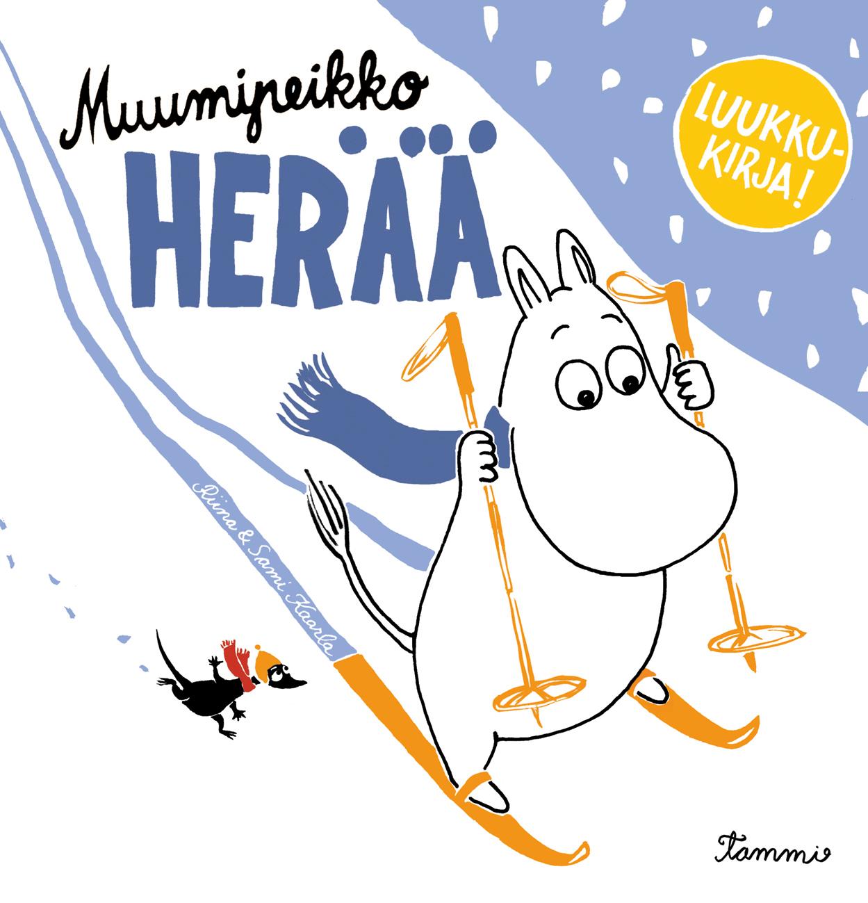 Etukansi. Riina ja Sami Kaarla Muumipeikko herää
