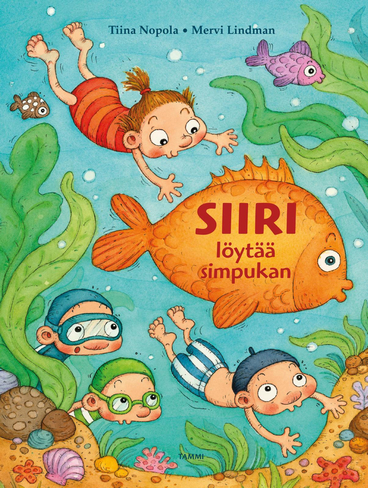 Etukansi. Tiina Nopola Siiri löytää simpukan