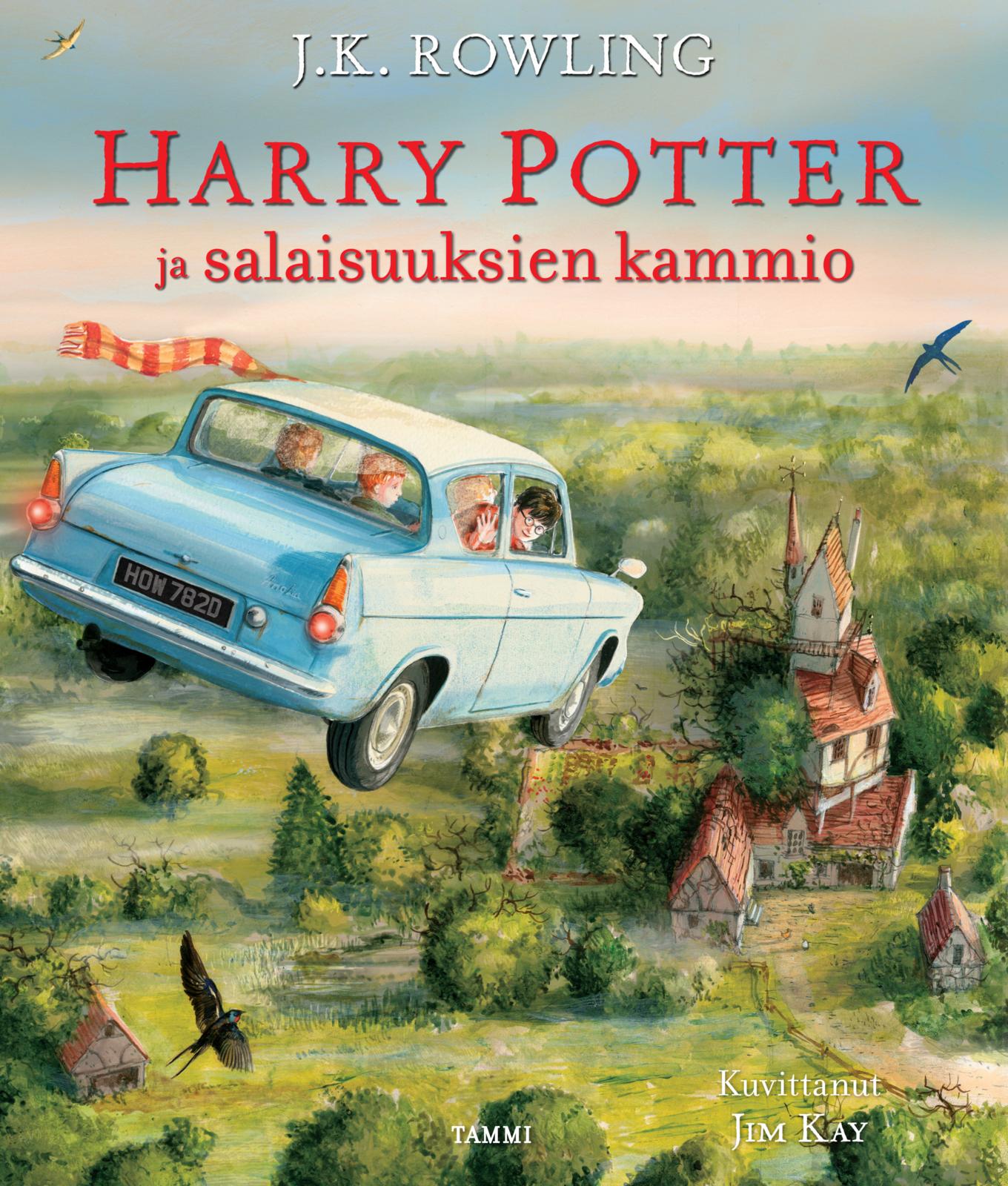 Etukansi. J.K. Rowling Harry Potter ja salaisuuksien kammio (kuvitettu)