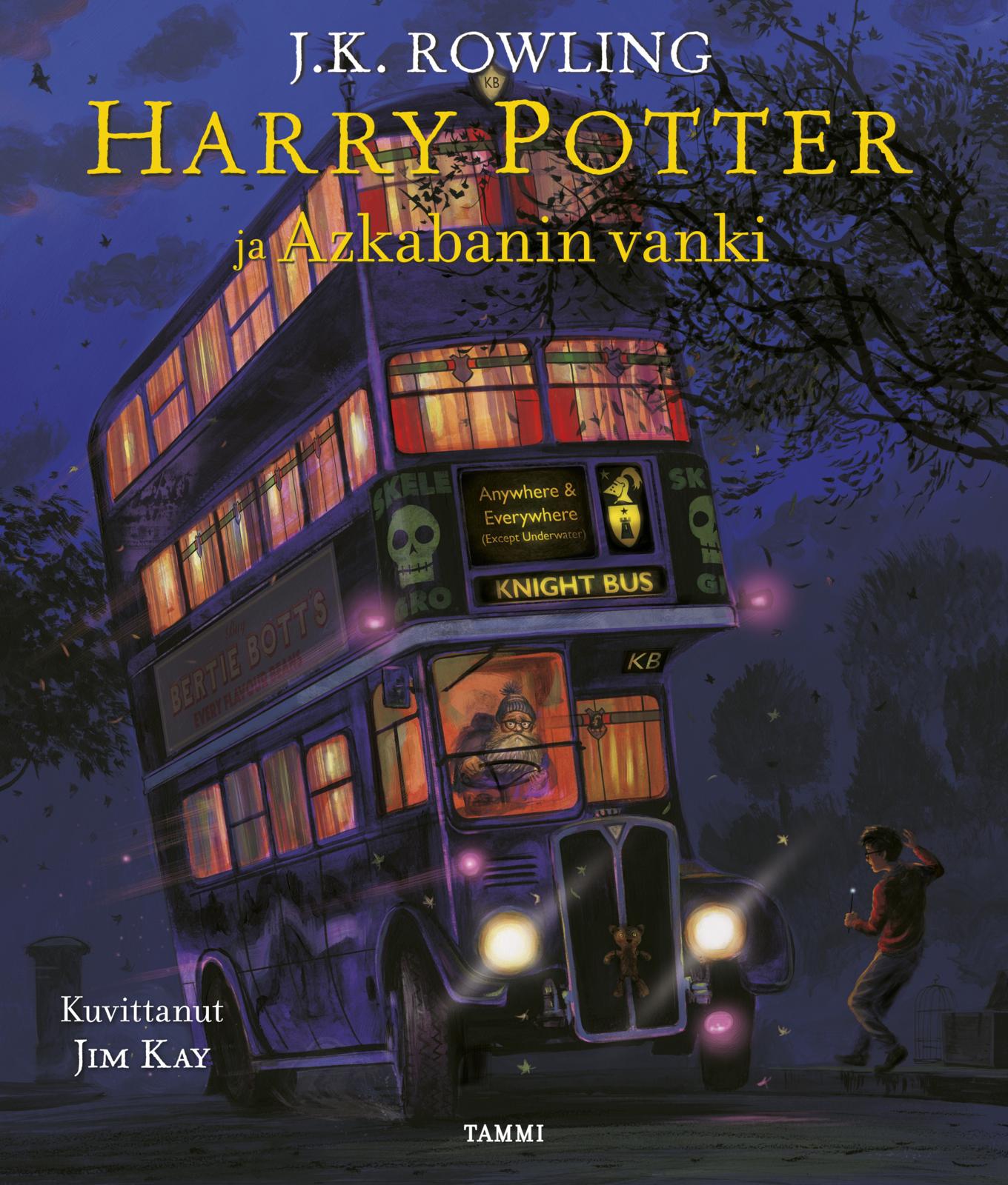 Etukansi. J. K. Rowling Harry Potter ja Azkabanin vanki (kuvitettu)