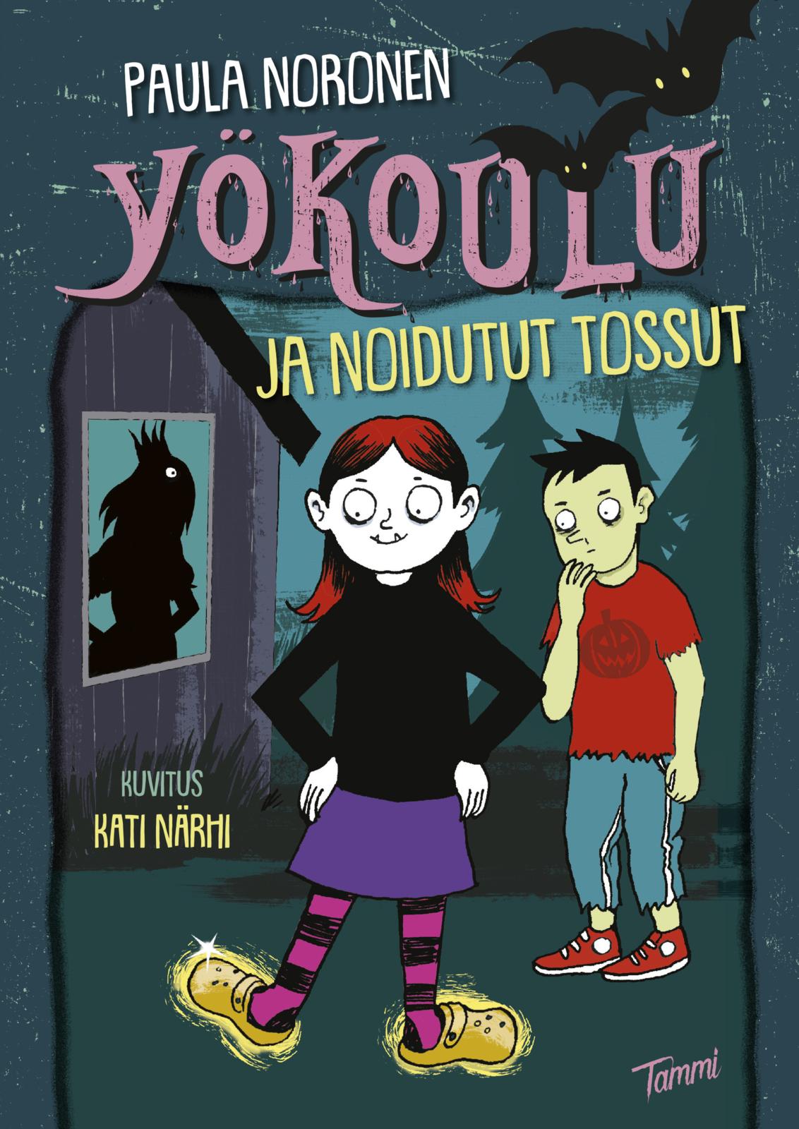 Etukansi. Paula Noronen. Yökoulu ja noidutut tossut