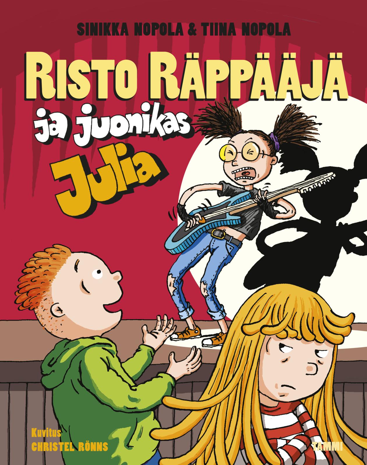 Etukansi. Sinikka Nopola Risto Räppääjä ja juonikas Julia