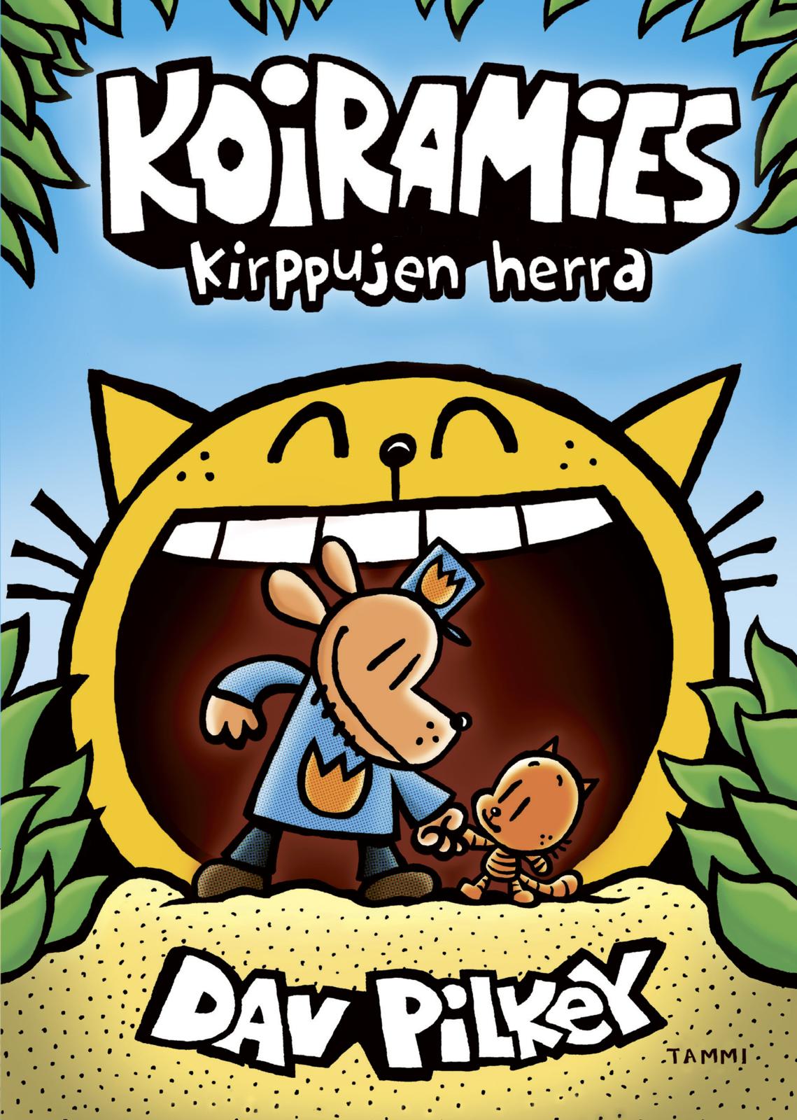 Etukansi. Dav Pilkey Koiramies Kirppujen herra