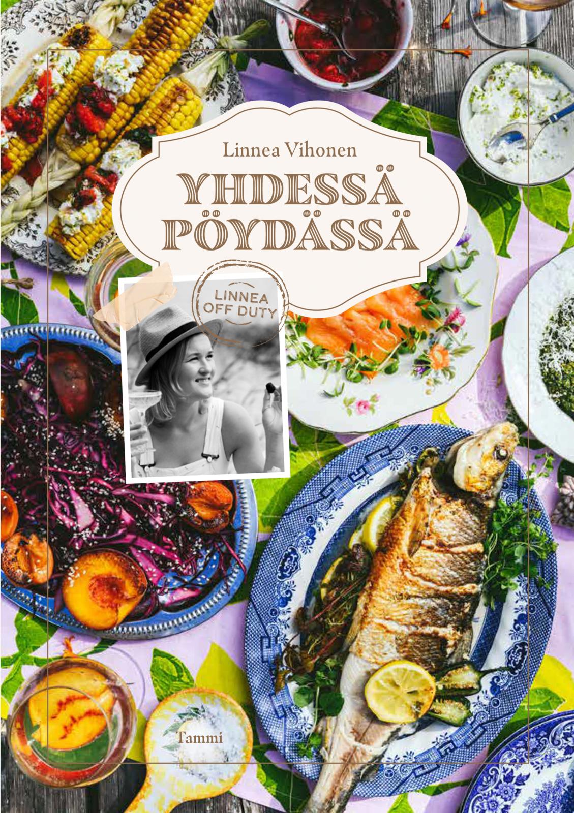 Etukansi. Linnea Vihonen Yhdessä pöydässä