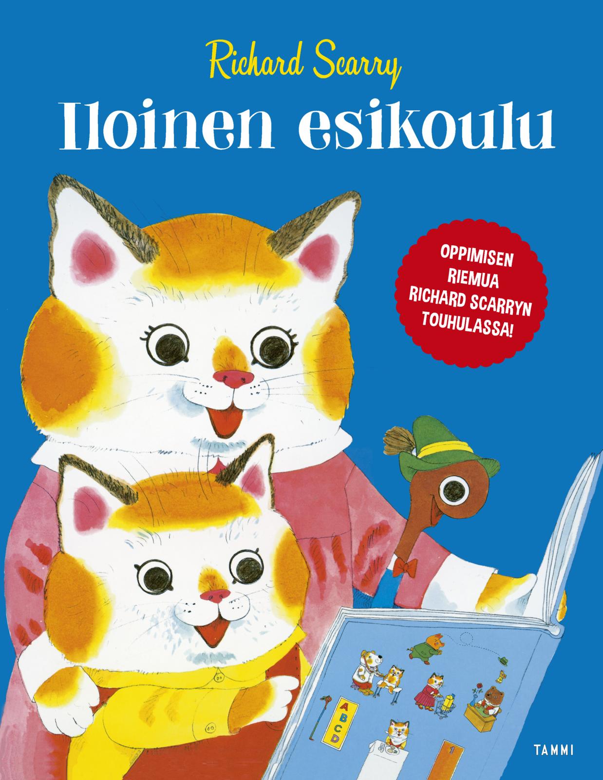 Etukansi. Richard Scarry Iloinen esikoulu. Uudistettu laitos