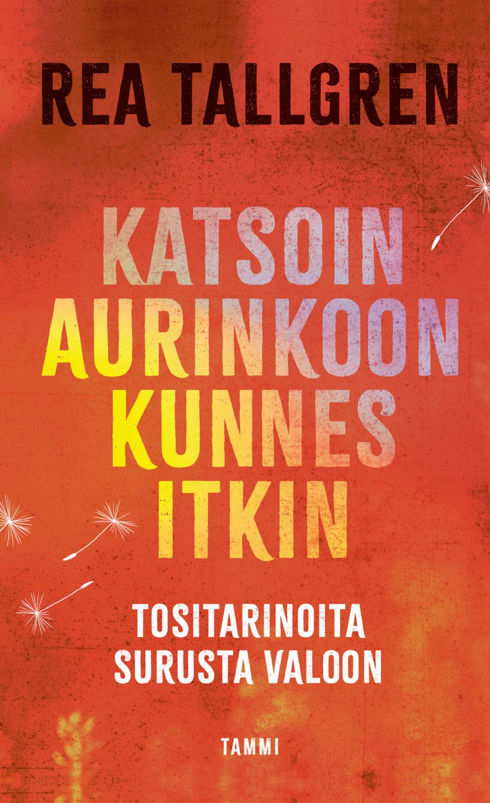 Etukansi. Rea Tallgren Katsoin aurinkoon kunnes itkin