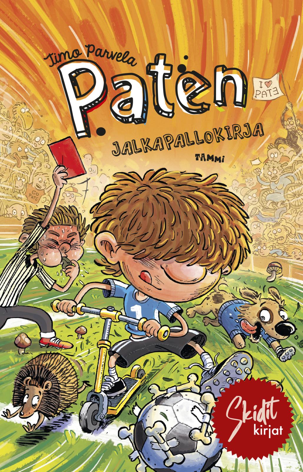 Etukansi. Timo Parvela Paten jalkapallokirja