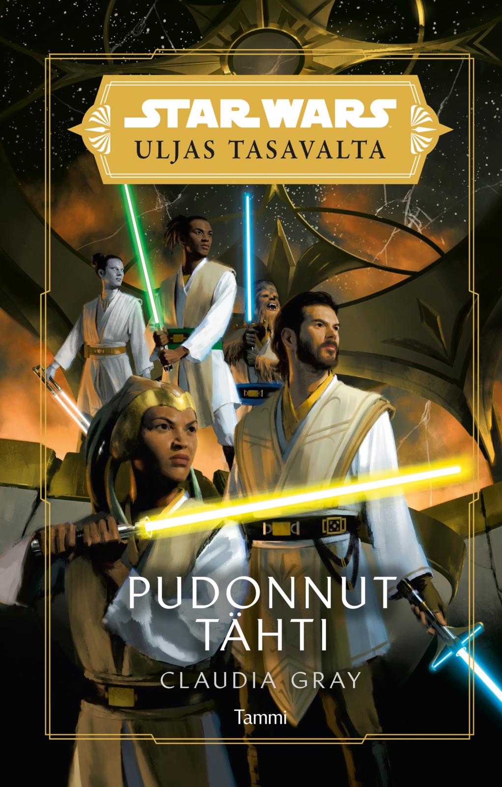 Etukansi. Claudia Gray Star Wars Uljas tasavalta. Pudonnut tähti