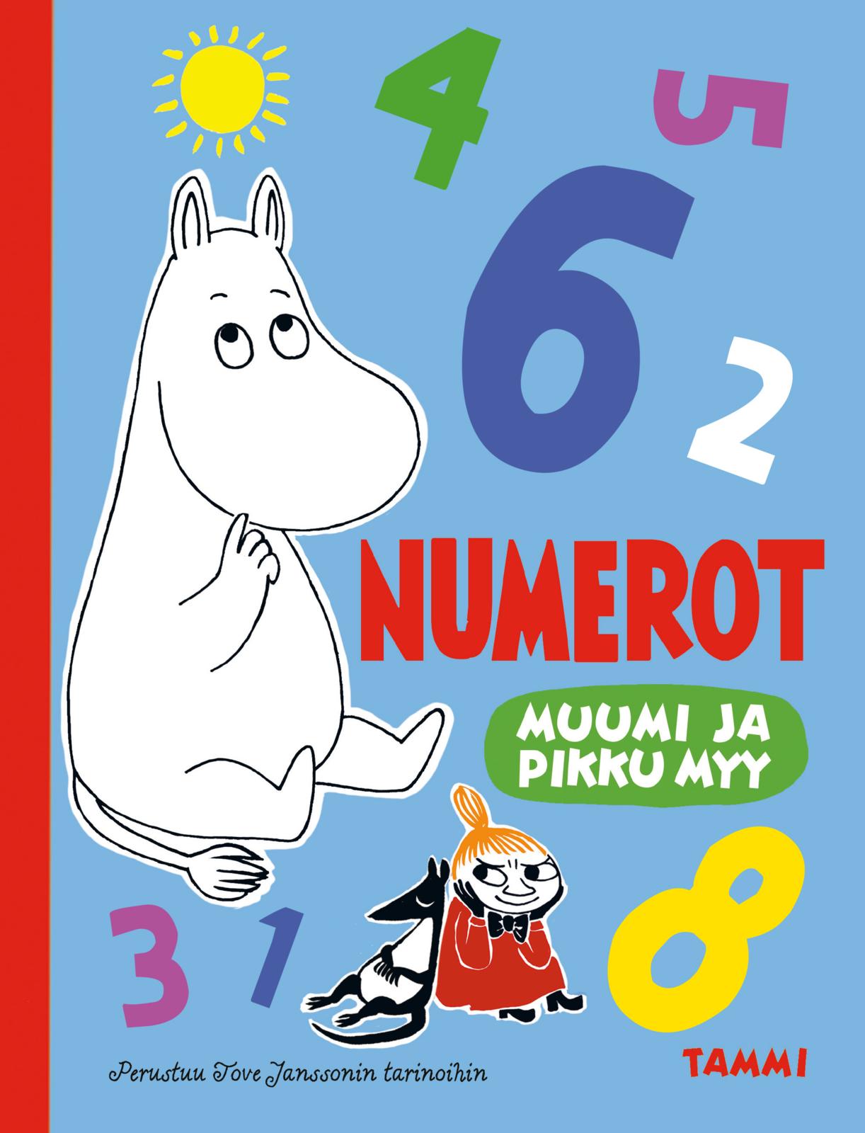 Etukansi. Riina ja Sami Kaarla Muumi ja Pikku Myy. Numerot