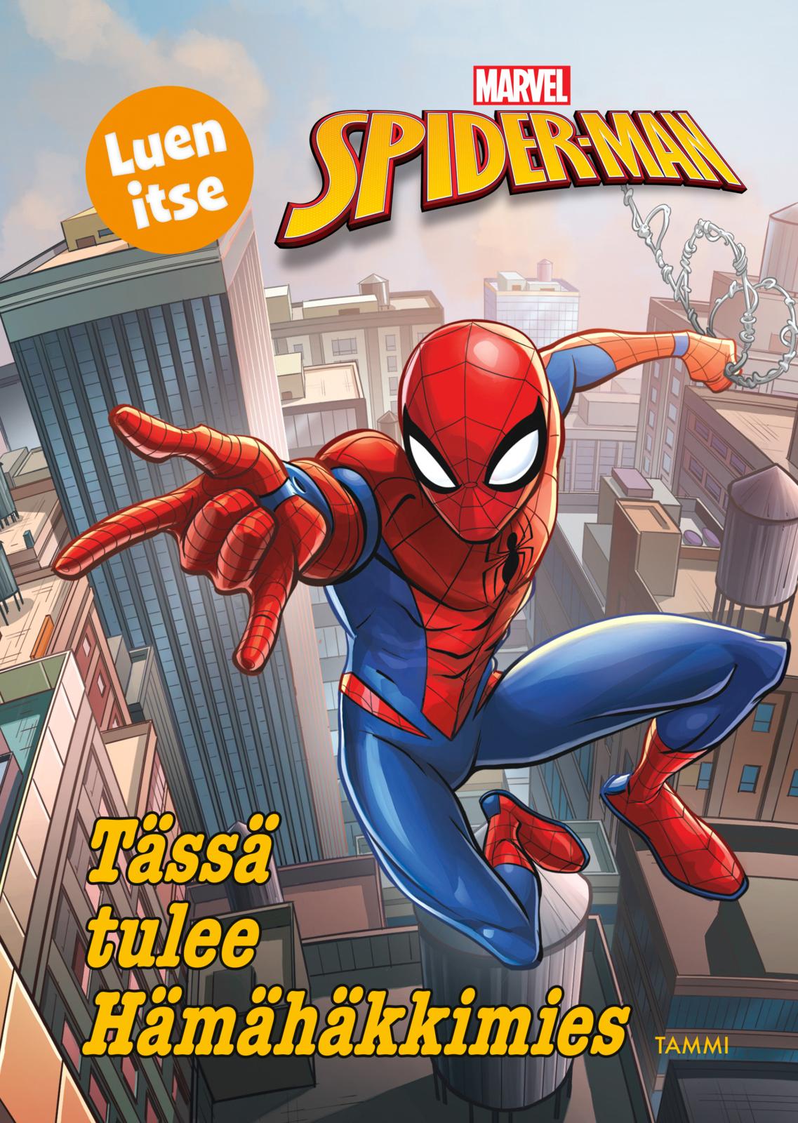 Etukansi. Marvel Tässä tulee Hämähäkkimies