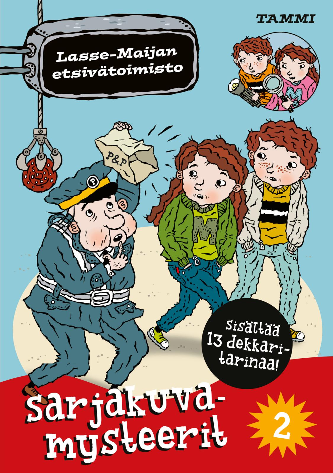 Etukansi. Martin Widmark Sarjakuvamysteerit 2. Lasse-Maijan etsivätoimisto