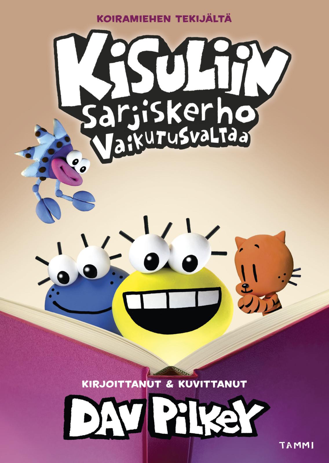 Etukansi. Dav Pilkey Kisuliin sarjiskerho. Vaikutusvaltaa
