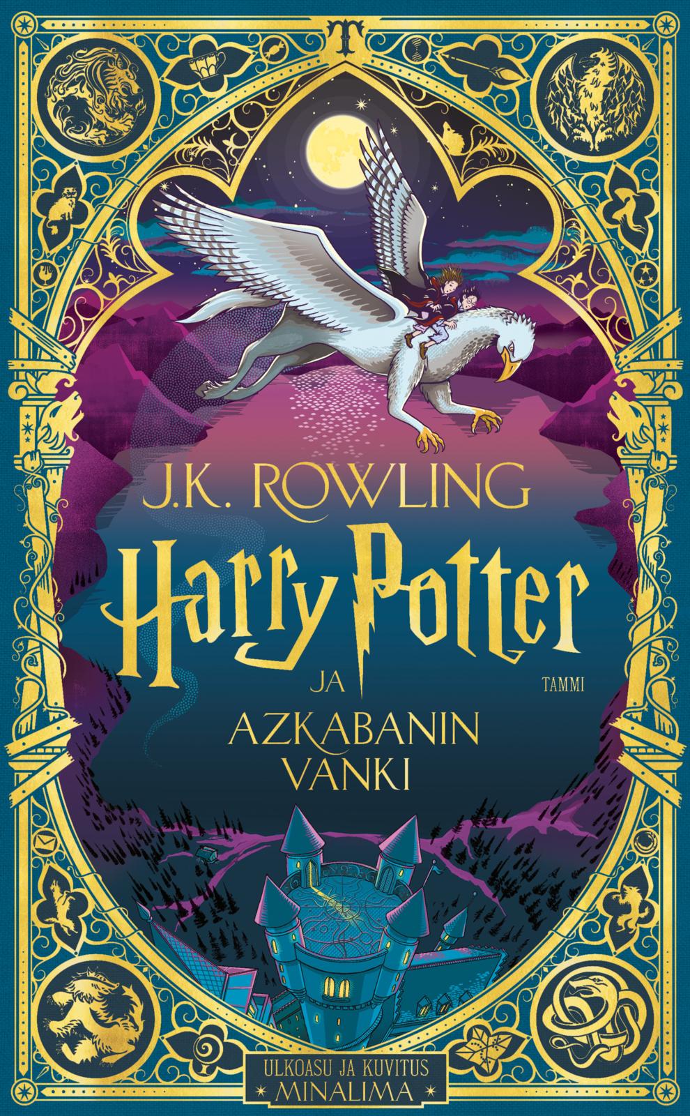 Etukansi. J. K. Rowling Harry Potter ja Azkabanin vanki (juhlalaitos)
