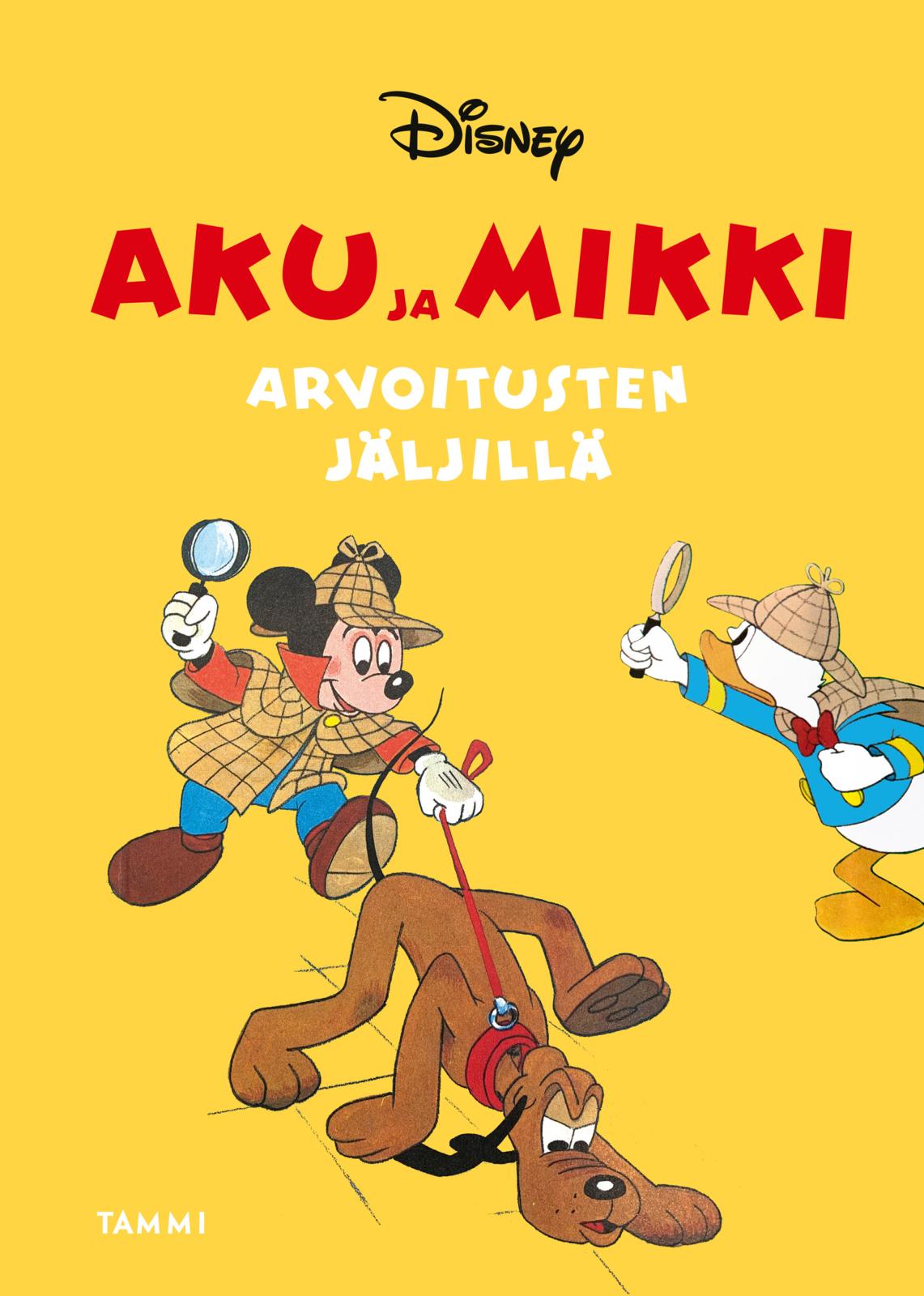 Etukansi. Disney Aku ja Mikki arvoitusten jäljillä