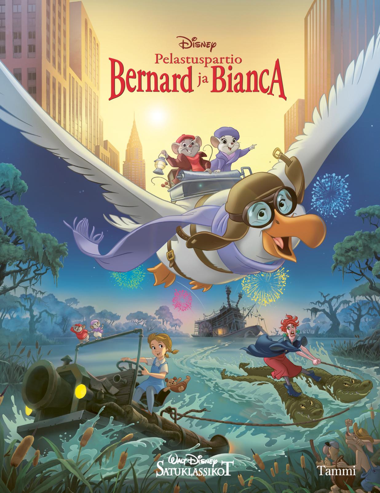Etukansi. Disney Disney. Pelastuspartio Bernard ja Bianca. Satuklassikot