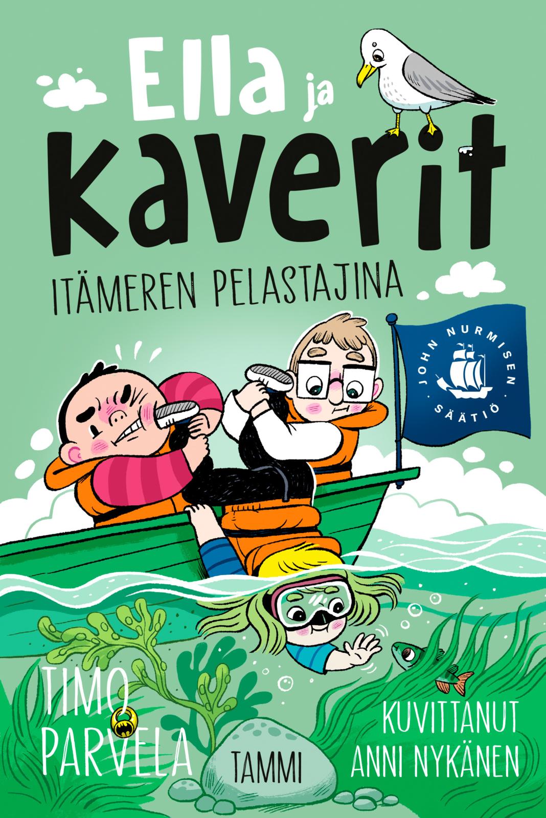 Etukansi. Timo Parvela Ella ja kaverit Itämeren pelastajina