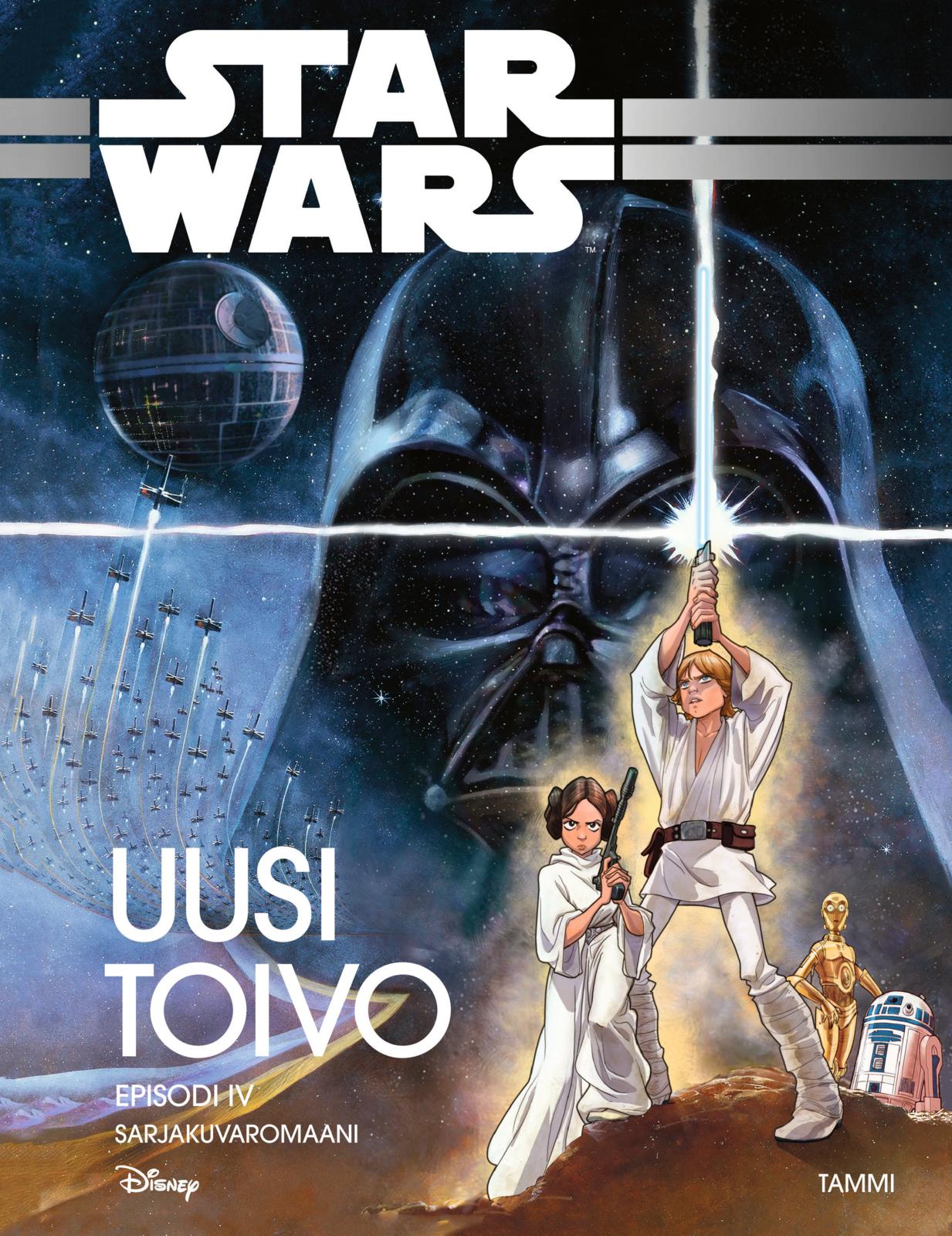 Etukansi. Star Wars Star Wars. Episodi IV. Uusi toivo. Sarjakuvaromaani