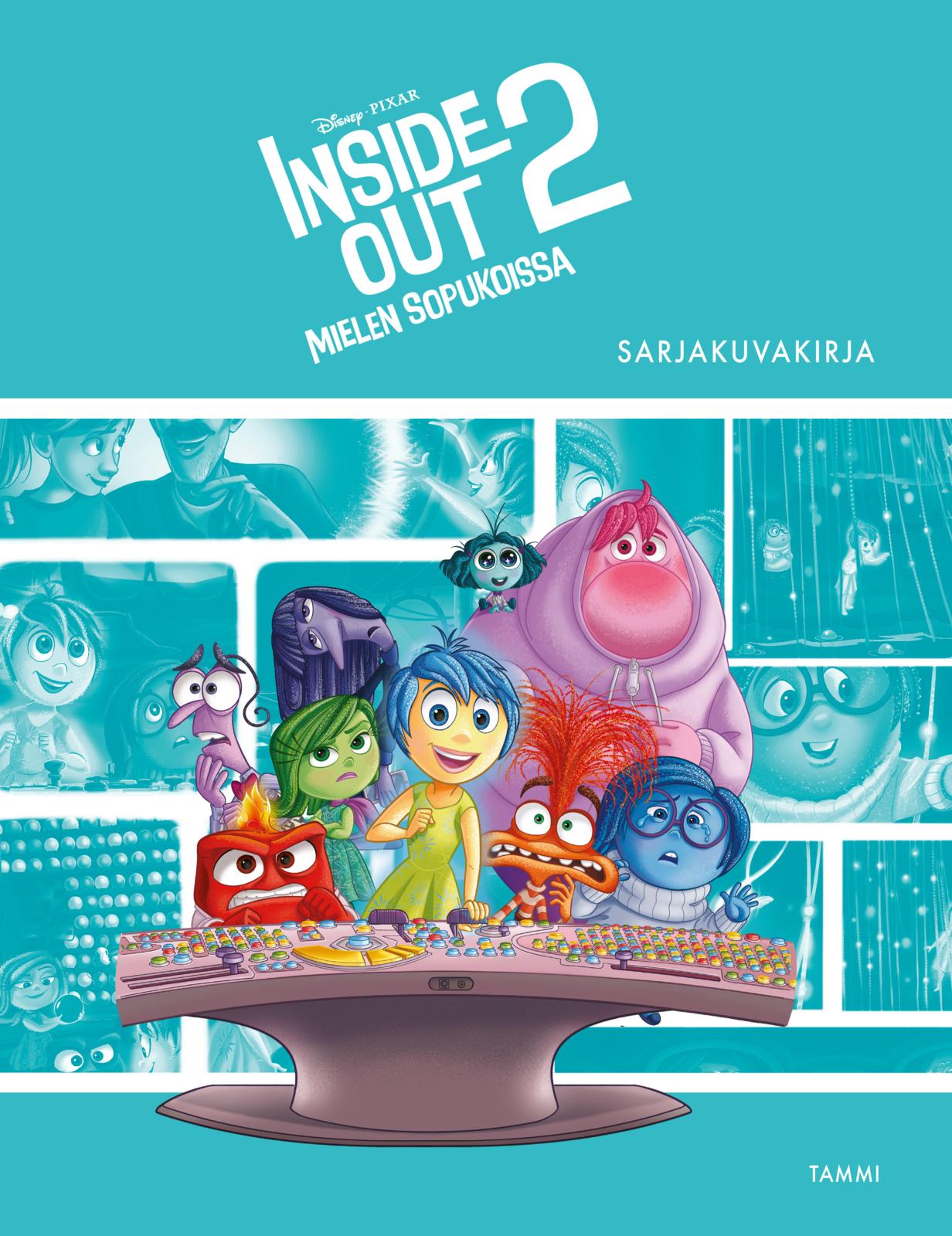 Etukansi. Disney Disney Pixar. Inside Out 2. Sarjakuvakirja