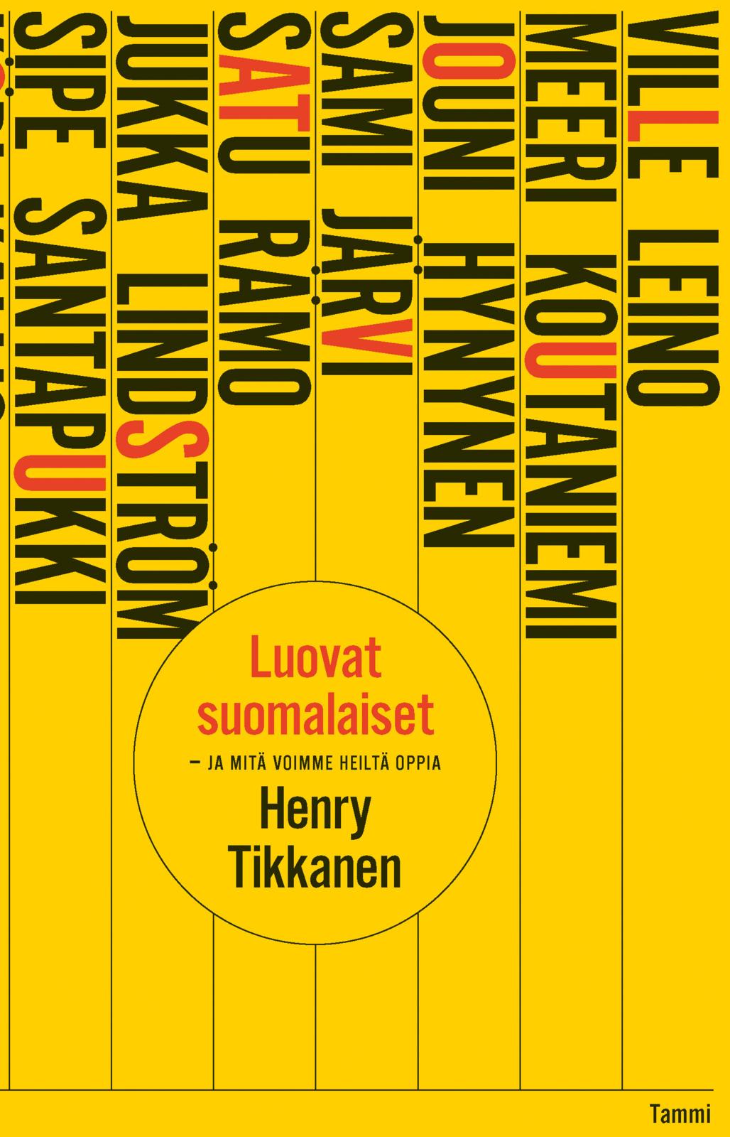 Etukansi. Henry Tikkanen Luovat suomalaiset