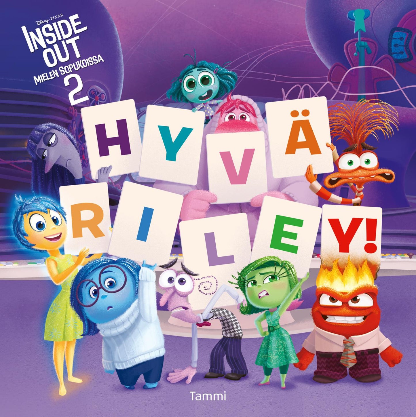 Etukansi. Disney Disney Pixar. Inside Out 2. Hyvä Riley!