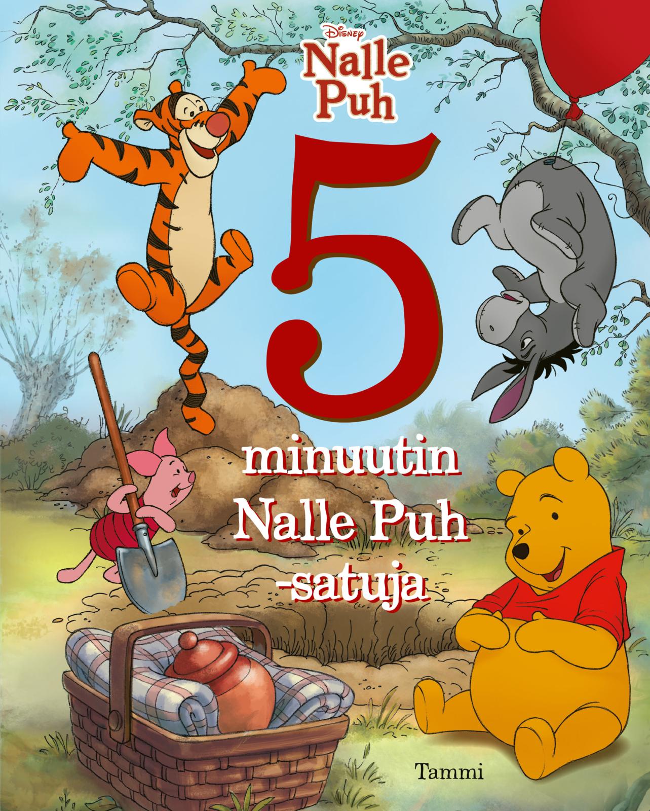 Etukansi. Disney Disney. 5 minuutin Nalle Puh -satuja