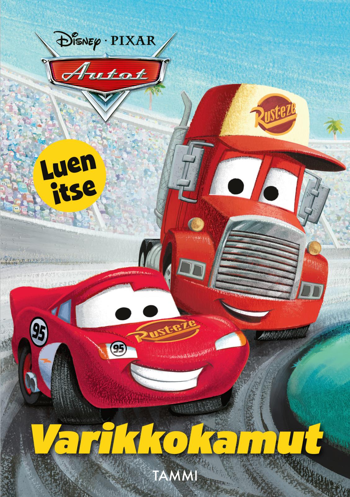 Etukansi. Disney Disney Pixar Autot. Varikkokamut. Luen itse