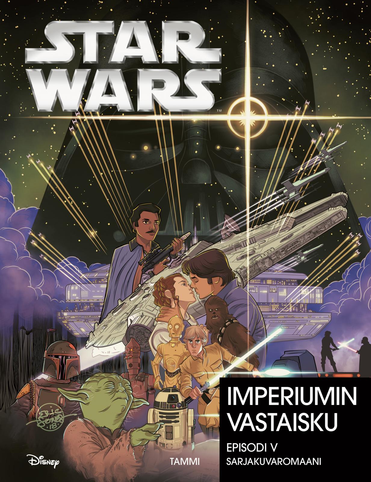 Etukansi. Disney Star Wars. Episodi V. Imperiumin vastaisku. Sarjakuvaromaani