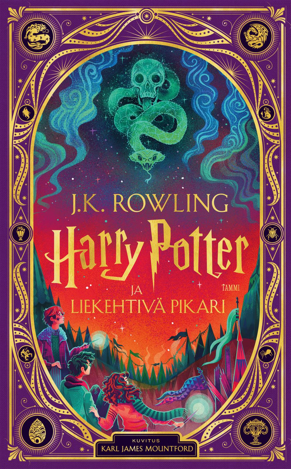 Etukansi. J. K. Rowling Harry Potter ja liekehtivä pikari (juhlalaitos)