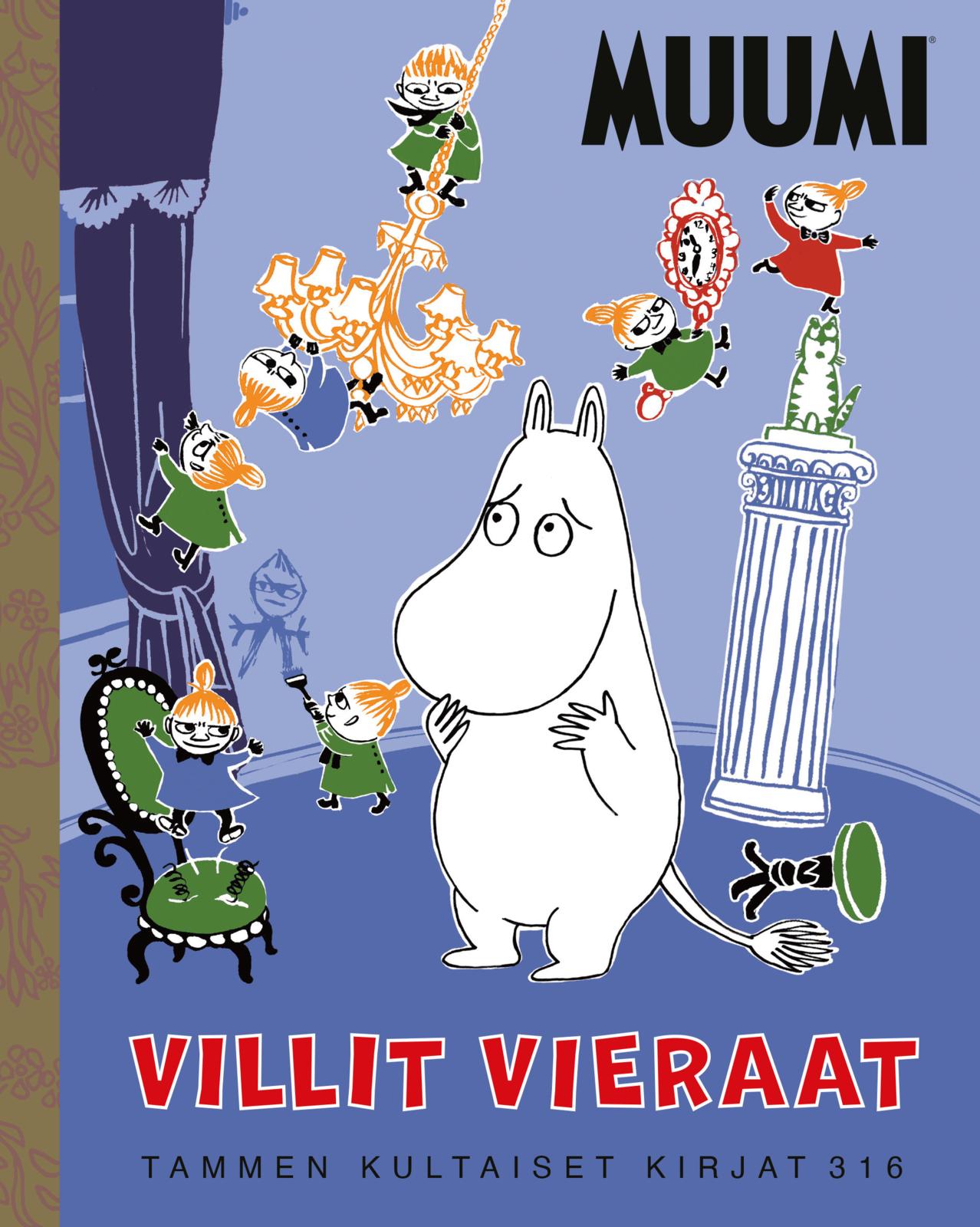 Etukansi. Riina ja Sami Kaarla Muumi. Villit vieraat. TKK 316